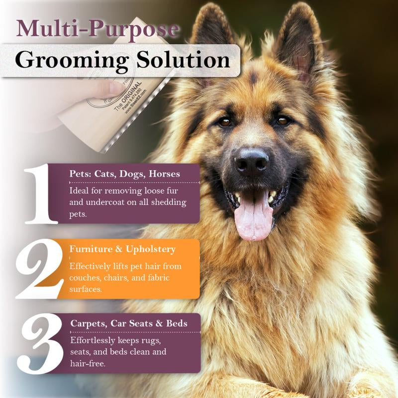 Sleekez Ultimate Deshedding Brush for Dogs & Cats - Effortless Grooming Tool for All Fur Types