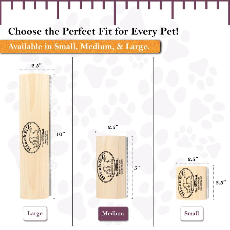 Sleekez Ultimate Deshedding Brush for Dogs & Cats - Effortless Grooming Tool for All Fur Types